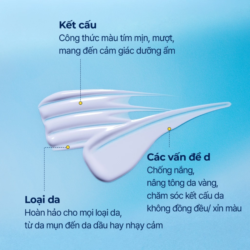 Kem chống nắng tím nâng tông hiệu chỉnh màu da Torriden Dive In Tone Up Sun Cream Purple SPF50+ PA++++ 60ml