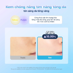Kem chống nắng tím nâng tông hiệu chỉnh màu da Torriden Dive In Tone Up Sun Cream Purple SPF50+ PA++++ 60ml