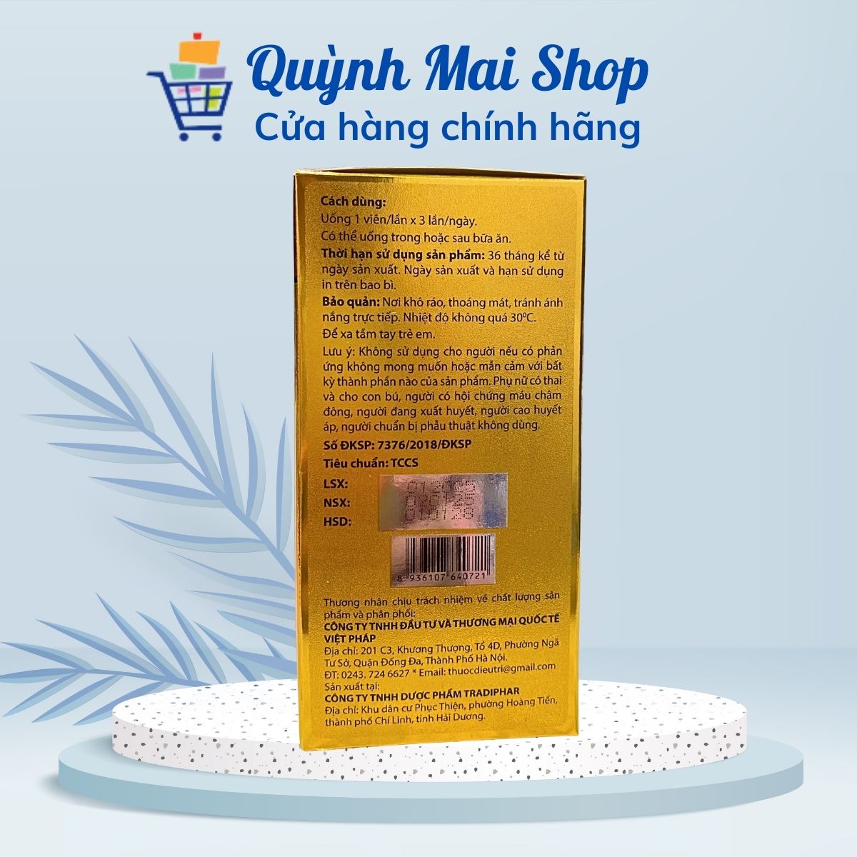 Viên uống bổ não Ginkgo Biloba hỗ trợ hoạt huyết, tăng tuần hoàn não - Hộp 10 vỉ 10 viên - Ảnh 3