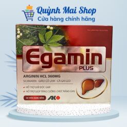Viên uống giải độc gan Egamin plus tăng cường chức năng gan - Hộp 60 viên nang mềm